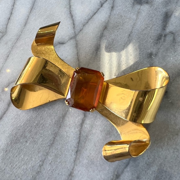 Vintage Jewelry - Vintage By Coro bow sterling craft pin